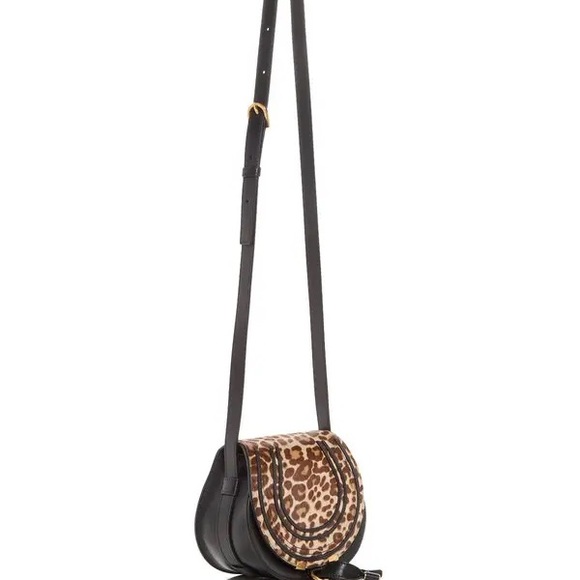 CHLOE Marcie Small Crossbody Bag in Leopard-Print Calf Hair NWT - Picture 2 of 16